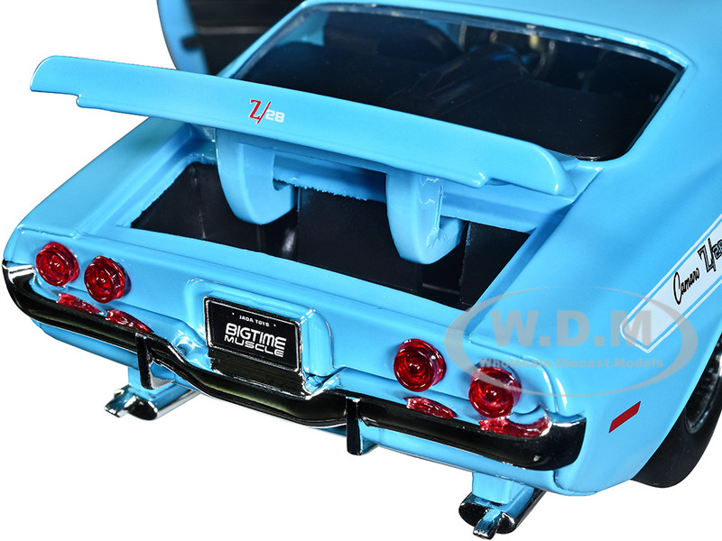 1971 Chevrolet Camaro Z/28 Light Blue White Stripes Bigtime
