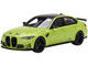 BMW AC Schnitzer M3 Competition G80 Sao Paulo Yellow with Carbon Top 1/18 Model Car Top Speed TS0458