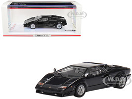 Lamborghini Countach 25th Anniversary Nero Black 1/43 Model Car True Scale Miniatures TSM430657