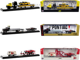 Auto Haulers Set 3 Trucks Release 59 Limited Edition 8400 pieces Worldwide 1/64 Diecast Model Cars M2 Machines 36000-59