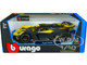 Bugatti Bolide Yellow Carbon Gray 1/18 Diecast Model Car Bburago 11047