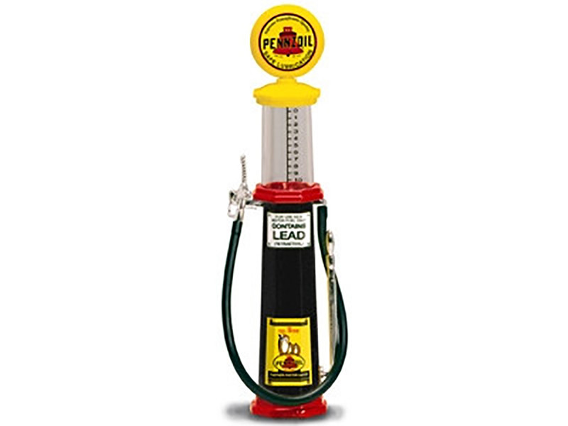 Pennzoil Gasoline Vintage Gas Pump Cylinder 1/18 Diecast Replica Road Signature 98792