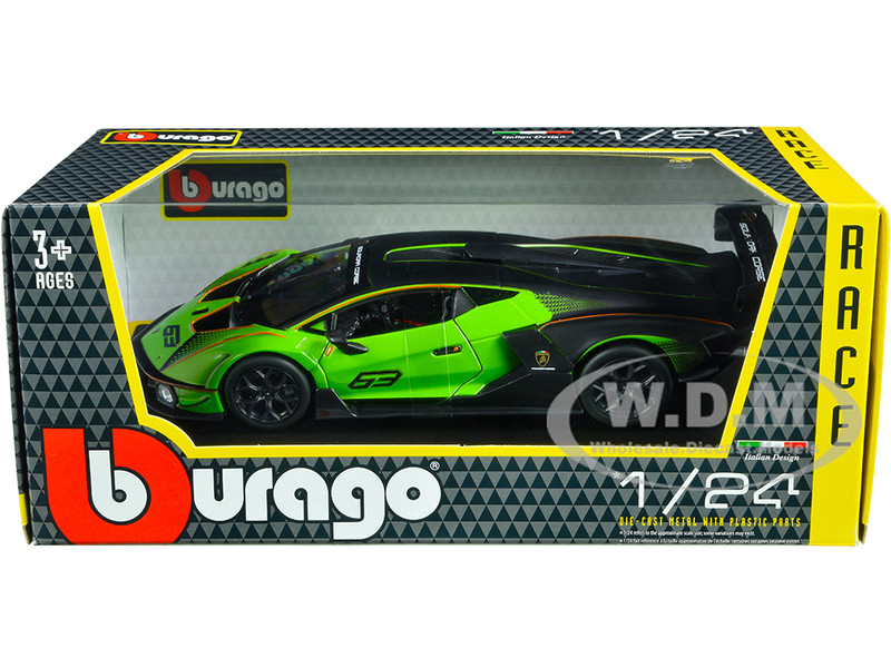 Lamborghini Essenza SCV12 #63 Green Metallic Black Squadra Corse