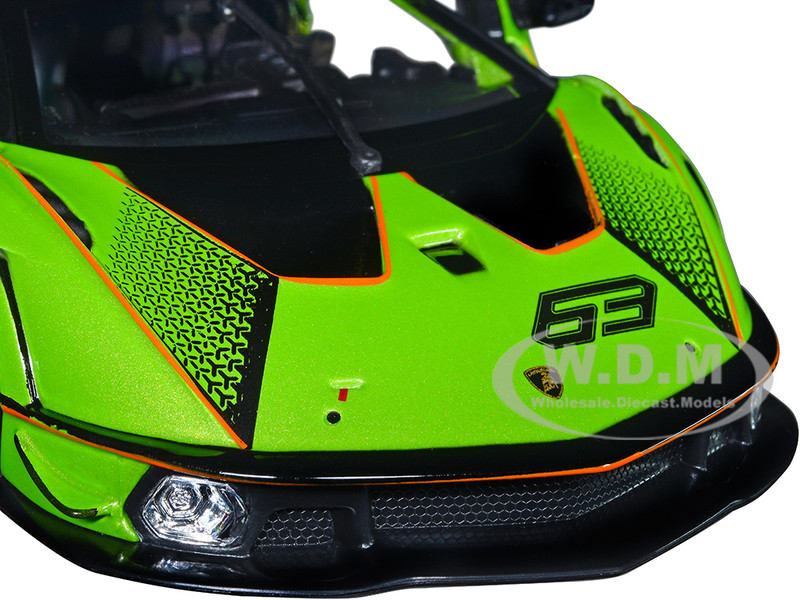 ミニカー　1/43 Lamborghini Essenza SCV12 Launch Version ROGER DUBUIS(グリーン×ブラック) [LS527] Lamborghini Essenza SCV12 #63 Green Metallic and Black