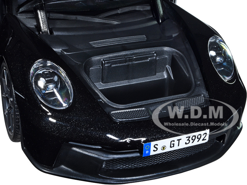 2022 Porsche 911 GT3 Black Metallic Special Edition 1/18 Diecast Model Car  Maisto 31458