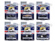Hot Pursuit Set of 6 Police Cars Series 43 1/64 Diecast Model Cars Greenlight 43010