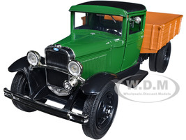 1931 Ford Model AA Pickup Truck Dark Green Black Platinum Collection Series 1/24 Diecast Model Car Motormax 79377