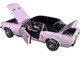 1967 Ford Mustang Coupe Evening Orchid Pink Metallic with Black Top She Country Special Bill Goodro Ford Denver Colorado 1/18 Diecast Model Car Greenlight 13662