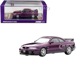 Nissan Skyline GT-R R 33 RHD Right Hand Drive Midnight Purple Metallic 1/64 Diecast Model Car Inno Models IN64-R33-MP