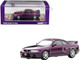 Nissan Skyline GT-R R 33 RHD Right Hand Drive Midnight Purple Metallic 1/64 Diecast Model Car Inno Models IN64-R33-MP