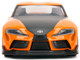 Han's Mazda RX-7 Orange Metallic Matt Black Toyota GR Supra Orange Metallic Black Hood Set 2 pieces Fast & Furious Series 1/32 Diecast Model Cars Jada 32910