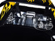 1955 Chevrolet Stepside Pickup Truck Matt Black Yellow Flames Just Trucks Series 1/24 Diecast Model Car Jada 34294