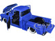 1955 Chevrolet Stepside Pickup Truck Matt Blue Just Trucks Series 1/24 Diecast Model Car Jada 34295