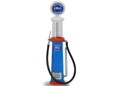 Ford Gasoline Vintage Gas Pump Cylinder 1/18 Diecast Replica Road Signature 98632