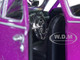 1948 Chevrolet Aerosedan Fleetside Lowrider Purple Metallic Dark Purple Metallic Two-Tone Get Low Series 1/24 Diecast Model Car Motormax 79027