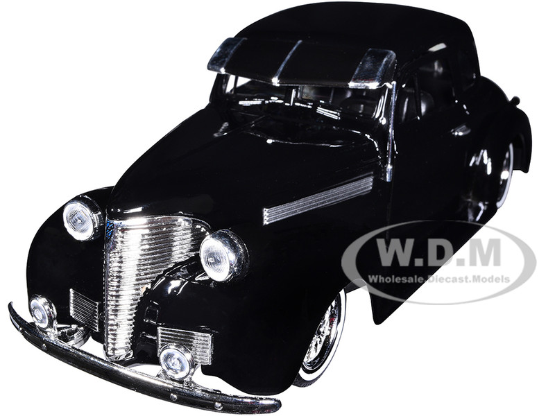 1939 Chevrolet Coupe Lowrider Black Get Low Series 1/24 Diecast Model Car Motormax 79028