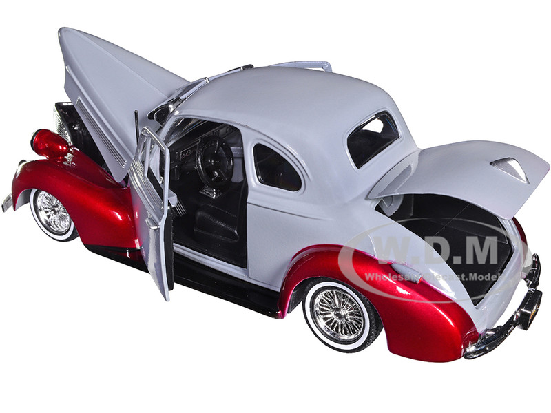1939 Chevrolet Coupe Lowrider Gray Red Metallic Get Low