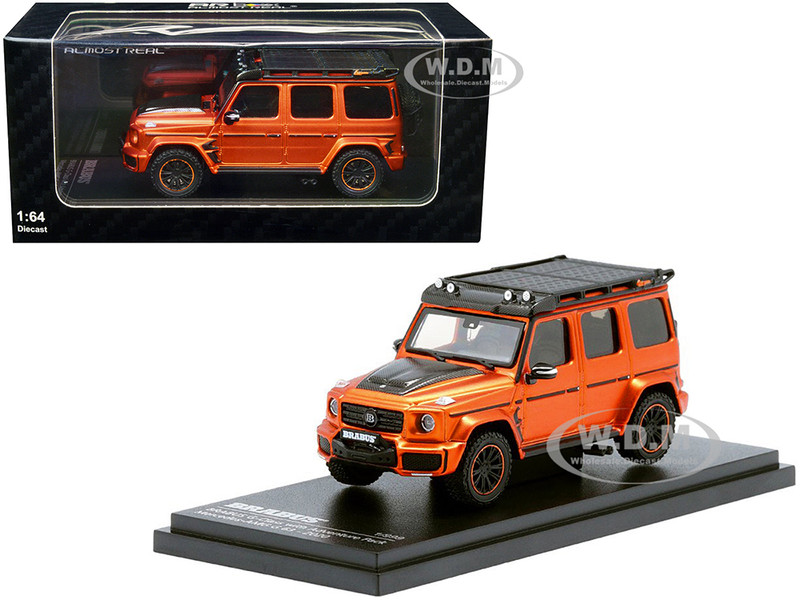 2020 Mercedes-AMG G63 Brabus G-Class Adventure Package Copper Metallic Carbon Hood Roof Rack AR Box Series Limited Edition 999 pieces Worldwide 1/64 Diecast Model Car Almost Real 660534001