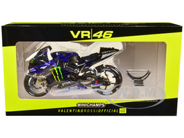 Yamaha YZR-M1 #46 Valentino Rossi Monster Energy MotoGP 2020 Limited Edition 1624 pieces Worldwide 1/12 Diecast Model Motorcycle Minichamps 122203046