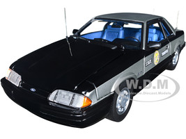 1993 Ford Mustang 5.0 SSP Black Silver North Carolina Highway Patrol State Trooper Limited Edition 900 pieces Worldwide 1/18 Diecast Model Car GMP 18976