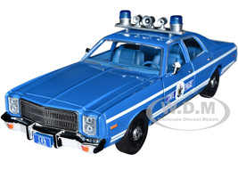 1978 Plymouth Fury Police Blue Metallic White Stripes Maine State Police Hot Pursuit Series 1/24 Diecast Model Car Greenlight 85562