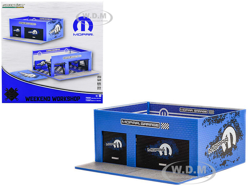 Weekend Workshop MOPAR Garage Diorama Mechanic's Corner Series 9 1/64 Scale Models Greenlight 57093