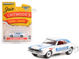 1967 Chevrolet Camaro White Blue Stripes Joie Chitwood’s Thrill Show: Legion of Worlds Greatest Daredevils Hobby Exclusive Series 1/64 Diecast Model Car Greenlight 30358