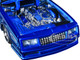 1986 Chevrolet Monte Carlo SS Lowrider Candy Blue Graphics Lowriders Series 1/24 Diecast Model Car Maisto 32542BL 1986 Chevrolet Monte Carlo SS Lowrider Candy Blue Graphics Lowriders Series 1/24 Diecast Model Car Maisto 32542BL