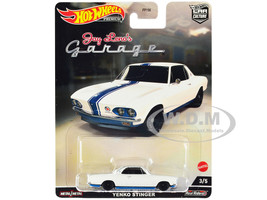 1966 Chevrolet Corvair Yenko Stinger White Blue Stripes Jay Leno’s Garage Diecast Model Car Hot Wheels HCJ84