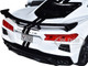 2020 Chevrolet Corvette Stingray Coupe White Black Stripes Special Edition Series 1/24 Diecast Model Car Maisto 31534