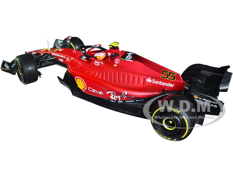 Ferrari F1-75 #55 Carlos Sainz Ferrari Racing Formula One F1 2022 Formula  Racing Series 1/18 Diecast Model Car Bburago 16811CS