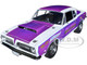 1968 Plymouth Barracuda Purple Metallic White Billy the Kid Limited Edition 822 pieces Worldwide 1/18 Diecast Model Car ACME A1806125