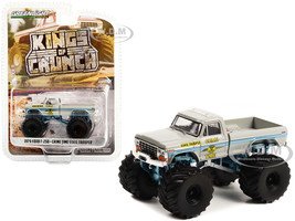 1979 Ford F-250 Monster Truck Gray Blue Stripes Crime Time State Trooper Kings of Crunch Series 11 1/64 Diecast Model Car Greenlight 49110C