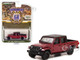2021 Jeep Gladiator Willys Pickup Truck Snazzberry Red Metallic Black Top Battalion 64 Release 2 1/64 Diecast Model Car Greenlight 61020F