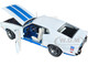 1972 Ford Mustang Sprint White Blue Stripes Class of 1972 American Muscle Series 1/18 Diecast Model Car Auto World AMM1286