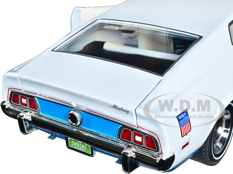 1972 Ford Mustang Sprint White Blue Stripes Class of 1972
