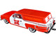 1959 Chevrolet Sedan Delivery Car Red White Miller High Life: The Champagne of Beers 1/24 Diecast Model Car Auto World AW24014
