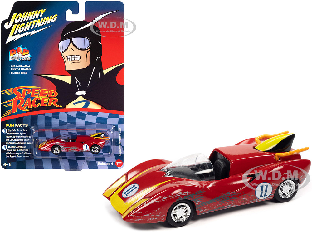 Captain Terror's Car #11 Red Raced Version Speed Racer 1967 TV Series Pop  Culture 2022 Release