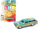 1965 Chevrolet 2-Door Station Wagon Turquoise Metallic The Game of Life Pop Culture 2022 Release 4 1/64 Diecast Model Car Johnny Lightning JLPC009-JLSP264