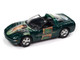 2000 Chevrolet Corvette Convertible Green Metallic Mr. Green Poker Chip Collector's Token Modern Clue Pop Culture 2022 Release 4 1/64 Diecast Model Car Johnny Lightning JLPC009-JLSP265