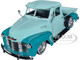 1953 Chevrolet 3100 Pickup Truck Lowrider Light Green Teal Two-Tone Low Rider Collection 1/24 Diecast Model Car Welly 22087LRW-GRN