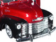 1953 Chevrolet 3100 Pickup Truck Lowrider Red Metallic Black Two-Tone Low Rider Collection 1/24 Diecast Model Car Welly 22087LRW-MRD