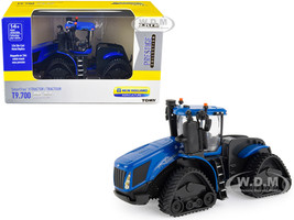 New Holland T9.700 Tractor Blue with Ashland 2811E Scraper Yellow