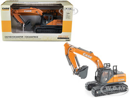 Case CX210D Excavator Orange Gray Case Construction 1/50 Diecast Model ERTL TOMY 44230