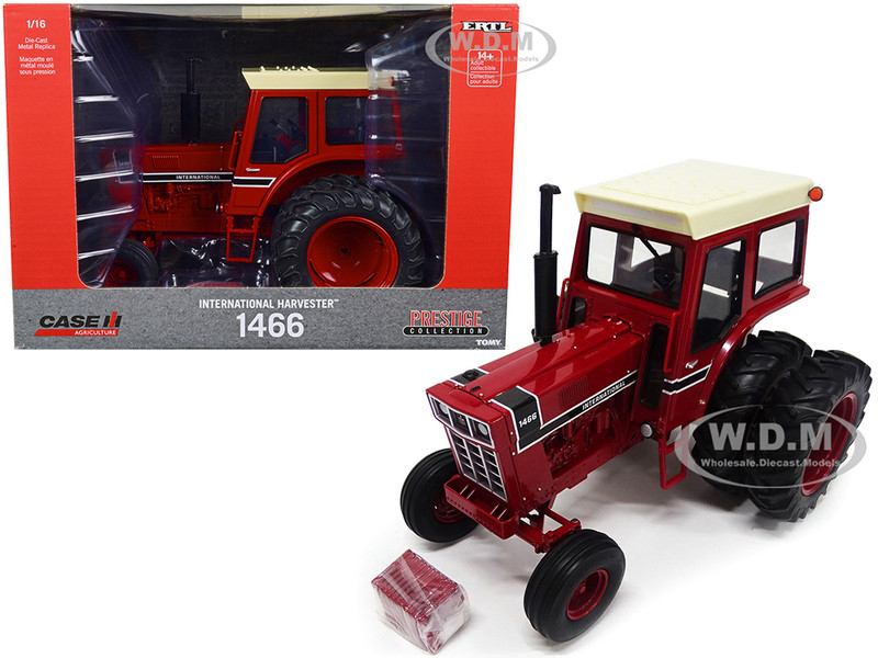 IH International Harvester 1466 Tractor Red Cream Top Case IH Agriculture Prestige Collection 1/16 Diecast Model ERTL TOMY 44260