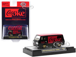 1966 Ford Econoline Custom Van Coca-Cola Black Coke Red Top Limited Edition 3850 pieces Worldwide 1/64 Diecast Model Car M2 Machines 51500-HS02