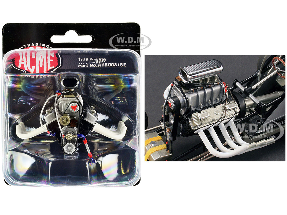 Chevrolet Blown Big Block Drag Engine Transmission Replica Mondello and