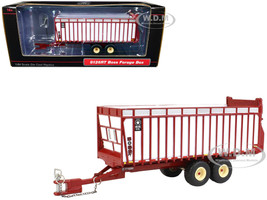 Meyer Manufacturing 8126RT Boss Forage Box Trailer Red White 1/64 Diecast Model SpecCast MEY001