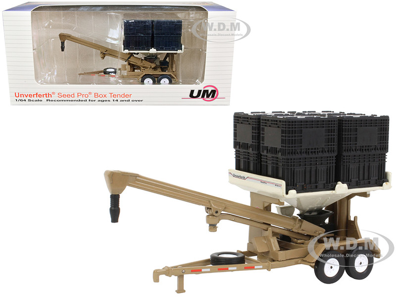 Unverferth Seed Pro Box Seed Tender Beige 1/64 Diecast Model SpecCast UBC014