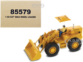 CAT Caterpillar 966A Wheel Loader Yellow Operator Vintage Series 1/50 Diecast Model Diecast Masters 85579